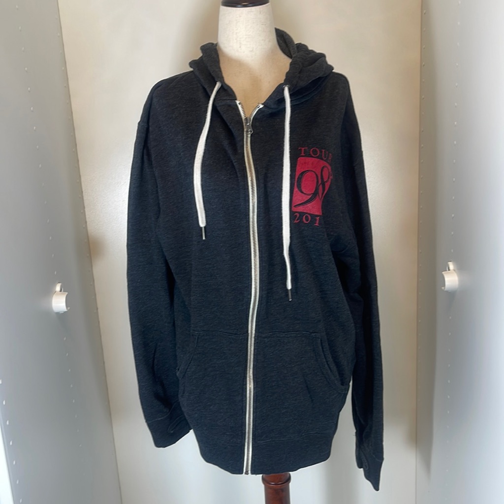 98 Degrees 2017 Let It Snow Tour Full Zip Hoodie Size Xl